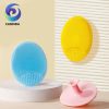 Silicone brush double-sided bathing brush multi-function exfoliating brush cross-border hot-selling long handle massage brush - 이미지 4