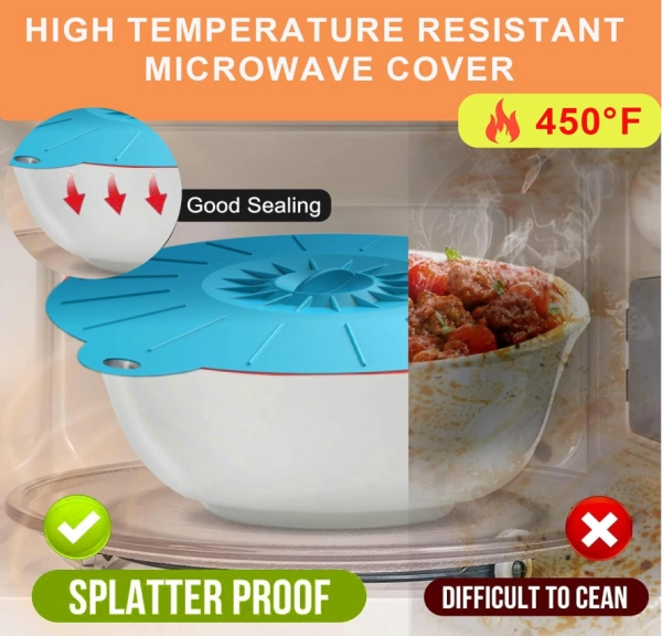 silicone lids can seal the bowl
