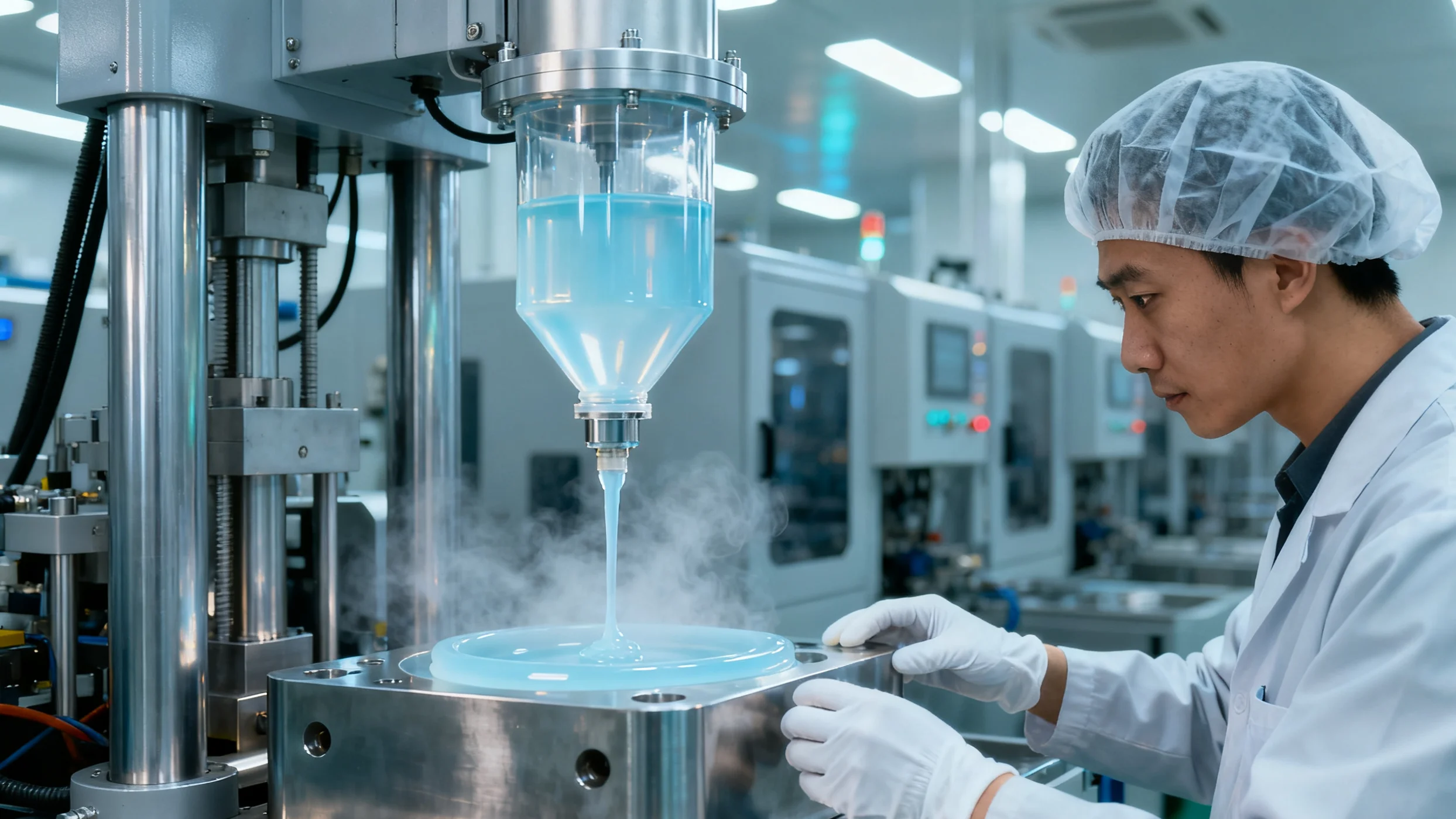 how is silicone produced